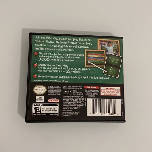 Nintendo DS - Are You Smarter Than a 5th Grader? Make The Grade Game - Picture 3 of 3